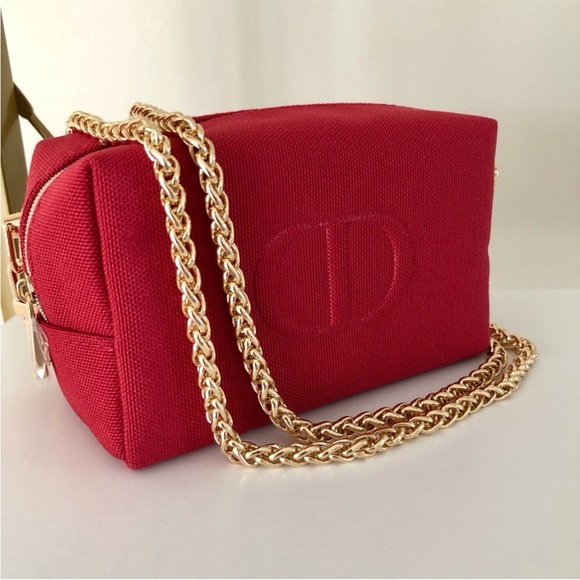 Dior Bags Dior Beauty New Red Cosmetic Crossbody Bag Poshmark